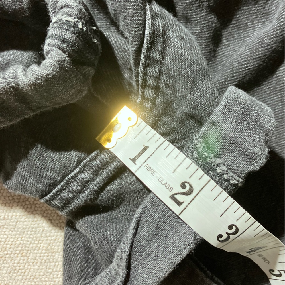Zara High Waist Baggy Black Denim Shorts - Picture 6 of 10
